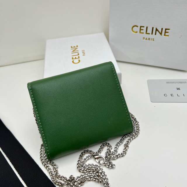 CELINE セリーヌ celine スモール ウォレット 新品 ミニ フラップ 三